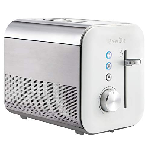 breville-toasters Breville VTT686 Toaster, 18/10 Steel, 800 W, White