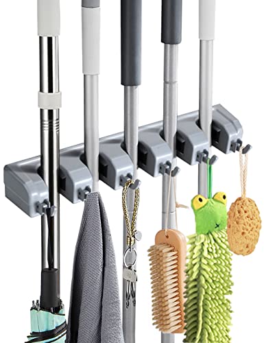 broom-holders TOYPOPOR Automatic Mop Broom Holder 17'', Built -
