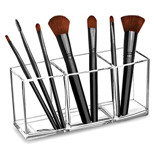 brush-holders CACASO Clear Makeup Brush Organizer, Premium Acryl