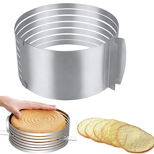 cake-slicers Kbnian Round Cake Layer Cutter 6.3-8 inches Adjust