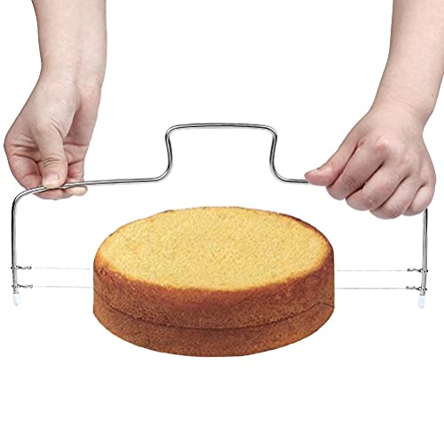 cake-slicers kuou Professional Cake Cutter, Adjustable Double C