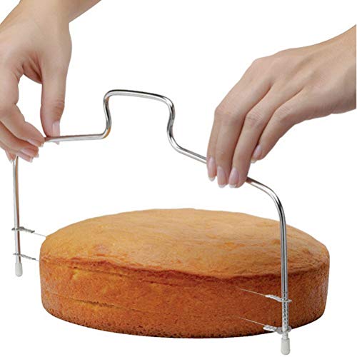 cake-slicers THETHO Stainless Steel Cake Cutter Slicer, Leveler