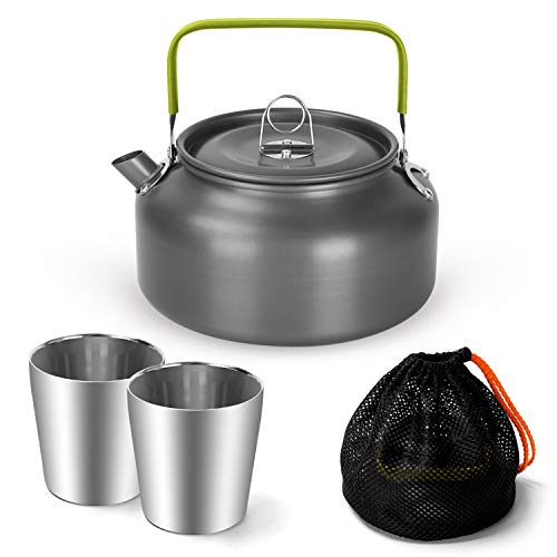 camping-kettles Odoland 1.2L Camping Kettle Set with 2 Cups, Light