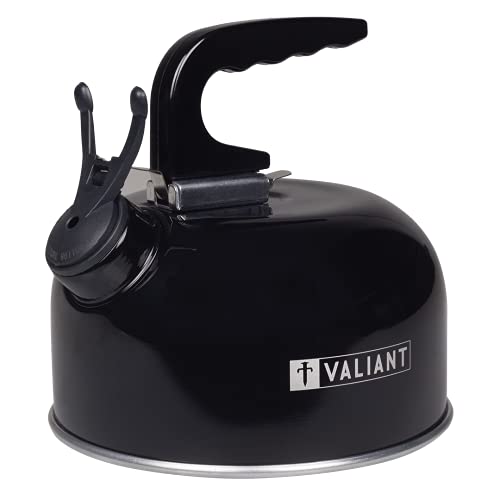 camping-kettles VALIANT 1L Portable Camping Whistling Kettle, Alum