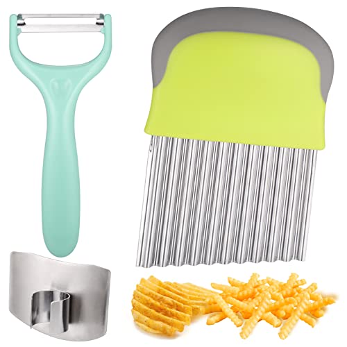 carrot-slicers Crinkle Cutter, Stainless Steel Potato Chipper, Ch