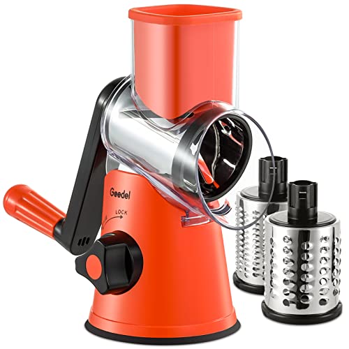 carrot-slicers Rotary Cheese Grater, Vegetable Slicer with Three
