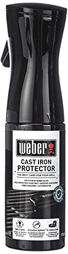 cast-iron-cleaners Weber 17889 Cast Iron Protector, Black, 5.0 cm*25.