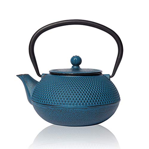 cast-iron-kettles The Exotic Teapot - Blue Tenshi Cast Iron Teapot,