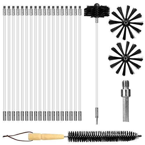 chimney-sweep-brushes 22 PCS Chimney Cleaning Brush, Duct Vent Cleaning