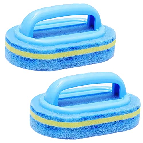 cleaning-brushes 2Pcs Cleaning Brush,Bathroom Cleaning Sponge,Clean