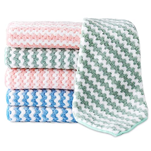 cleaning-cloths 6 Pack Microfibre Cleaning Rag Cloths Super Absorb