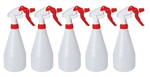 cleaning-spray-bottles 5x Complete Pack Of 750ml Red Coloured Hand Trigge