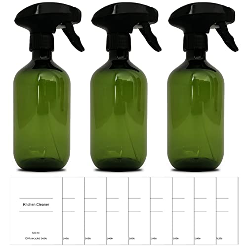 cleaning-spray-bottles Native Green Recycled Plastic Spray Bottles 3x500m