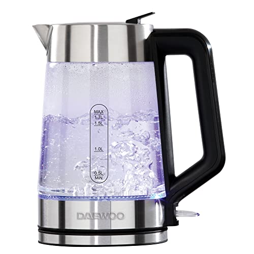 clear-kettles Daewoo SDA2102 1.7L 3000W Easy-Fill Kettle with Il