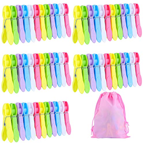 cloth-clips ADXCO 60 Pieces Clothes Pins Windproof Clothes Pin