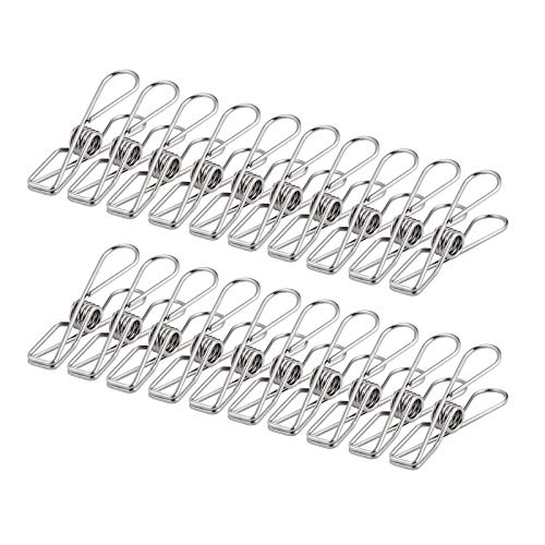 cloth-clips Ruesious 100 Pack Clothes Pegs, 6 cm, Stainless St