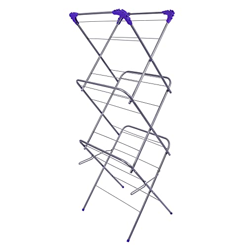 cloth-dryers ASAB 3 Tier Clothes Airer Rack 12M | Foldable Clot