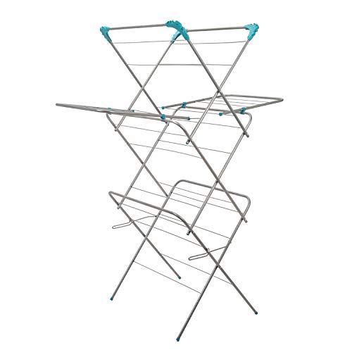 cloth-dryers Clothes Airer 3 Tier With Wings Laundry Dryer Conc