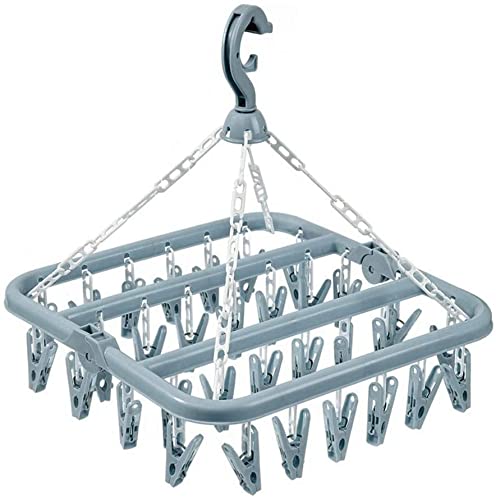cloth-drying-racks JJ Orchard Clothes Drying Hanger with 32 Clips,Bab