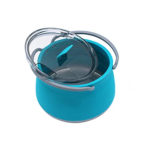 collapsible-kettles QOTSTEOS Collapsible Camping Cook Pot with Lid, Si