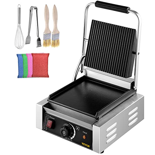 commercial-toasters Happybuy Commercial Panini Press Grill 220V Electr