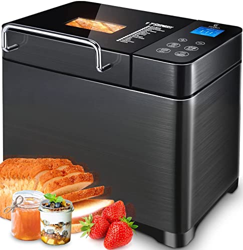 compact-bread-makers EONBON 17-in-1 Stainless Steel Bread Maker-Dual He