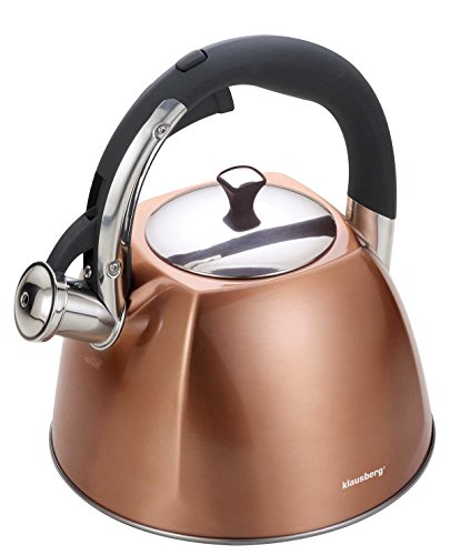 copper-kettles Copper Whistling kettle 3 liters Stainless Steel I