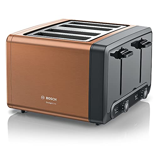 copper-toasters Bosch DesignLine Plus TAT4P449GB 4 Slot Stainless