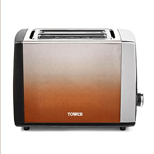 copper-toasters Tower T20038COP Infinity Ombré 2 Slice Toaster, 9