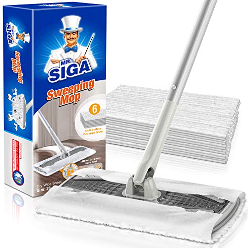 cotton-mops MR.SIGA Professional Dry Sweeping Mop for Hardwood