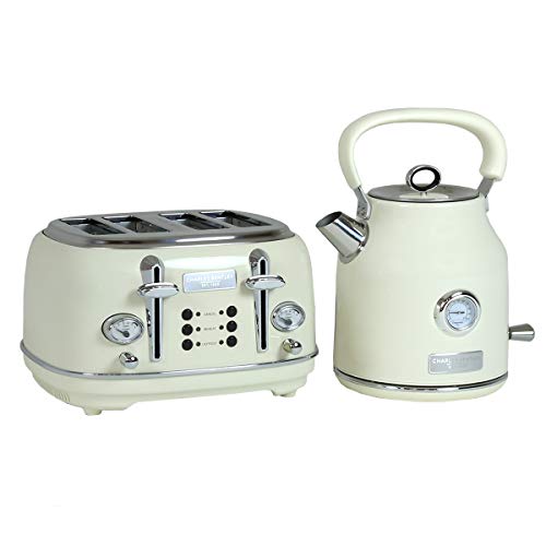 cream-kettle-and-toaster-sets Charles Bentley 1.7L Kettle & 4 Slice Toaster Set