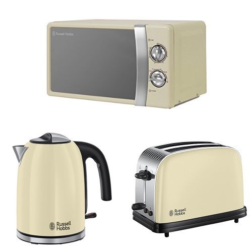 cream-kettle-and-toaster-sets Russell Hobbs 17 L, 700 W Manual Microwave with Co