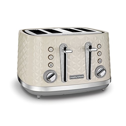 cream-toasters Morphy Richards Vector 4 Slice Toaster 248132 Crea