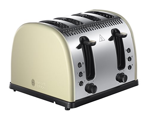 cream-toasters Russell Hobbs 21302 Legacy 4-Slice Toaster, Stainl