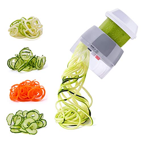 cucumber-slicers Handheld Spiralizer Vegetable Slicer SUREWIN 4 in