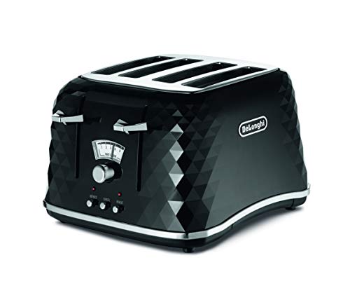 delonghi-toasters De'Longhi Brilliante 4-slot toaster, reheat, defro