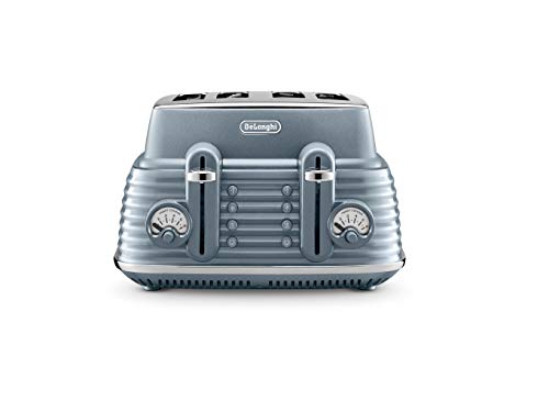 delonghi-toasters De'Longhi Scolpito 4 slot toaster, reheat, defrost
