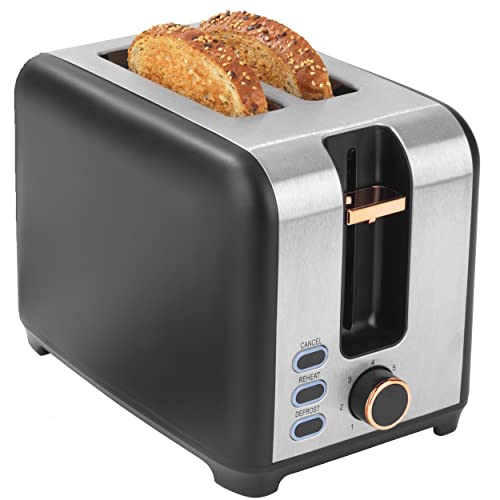 digital-toasters Salter EK4536NERO Nero 2 Slice Toaster, Defrost, R