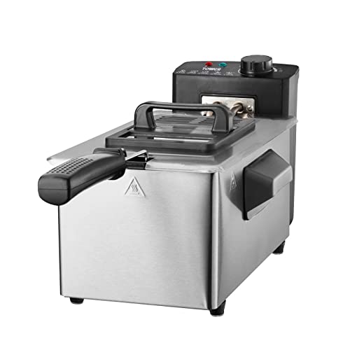 double-deep-fat-fryers Tower T17048 Deep Fat Fryer with Adjustable Thermo