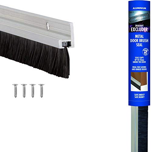 draught-excluder-brushes STORMGUARD 02SR0190914A Aluminium Door Brush Strip
