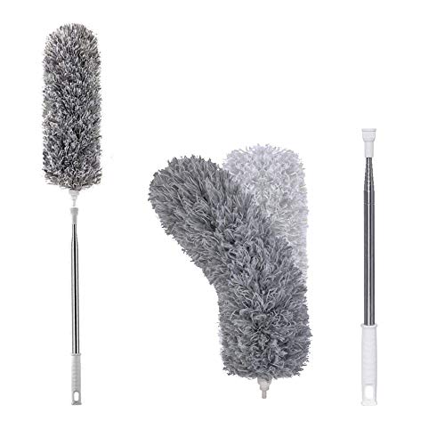 dusting-brushes FXCIST Feather Duster Extendable Microfiber Duste