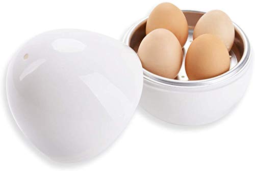 egg-boiler-and-poachers Ideal Swan Microwave Egg Boiler for 4 Eggs Poacher