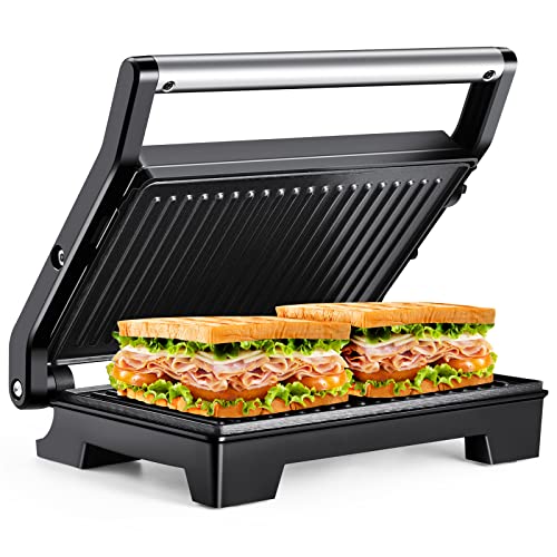 electric-toasters DIDO Sandwich Toaster,1000W Panini Press with Non-