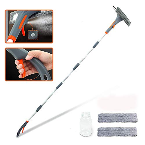 extendable-squeegees Extendable Window Squeegee with Spray, 3 in 1 Wind