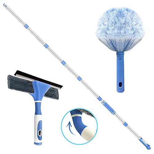 extendable-squeegees Window Squeegee Cleaner& Cobweb Duster Sets , 2 in