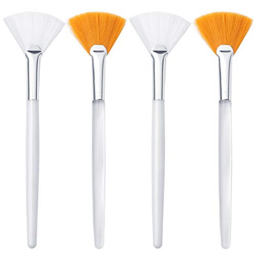 fan-brushes 4 Pcs Face Mask Brush, Face Mask Applicator Brush