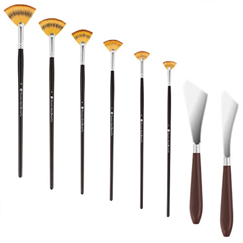fan-brushes Yangbaga Fan Brushes - 2Pcs Palette Knives Set - A