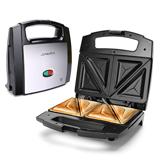 flat-toasters Aigostar 800W Sandwich Toastie Maker 2 Slice Toast
