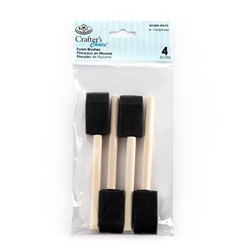 foam-brushes Royal & Langnickel Foam Brushes, Black, 1"
