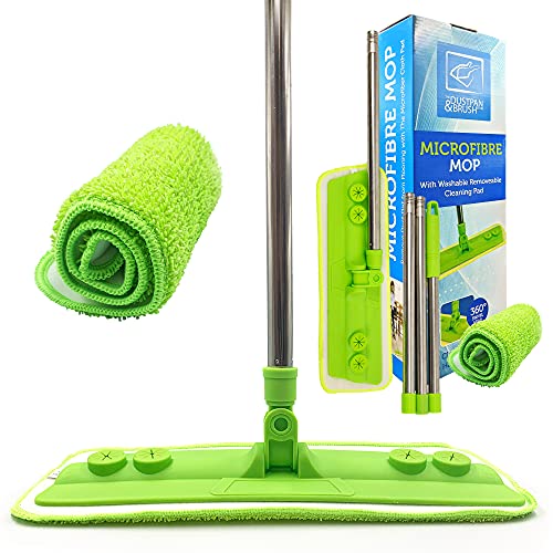foldable-mops Microfibre Mop with Washable Removable Cleaning Pa